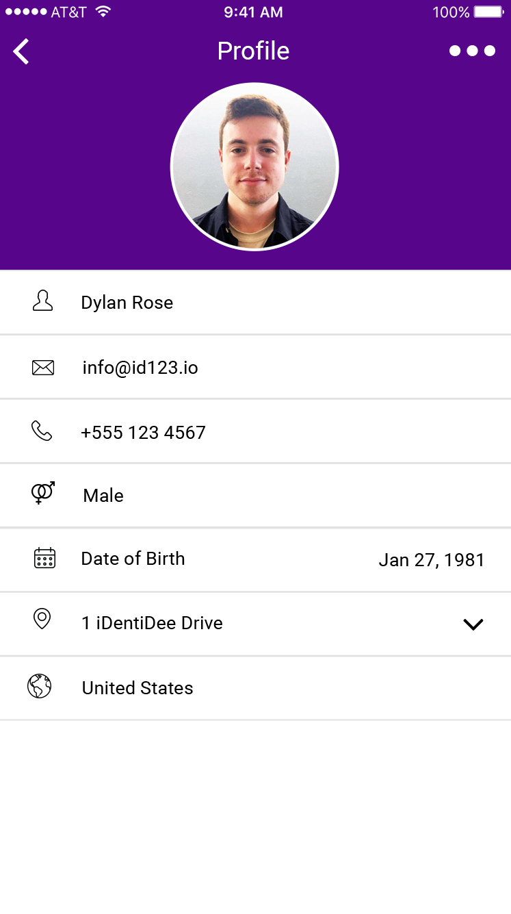 Profile Page app - Profile