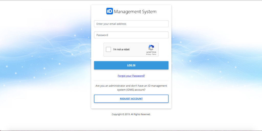log in IDMS