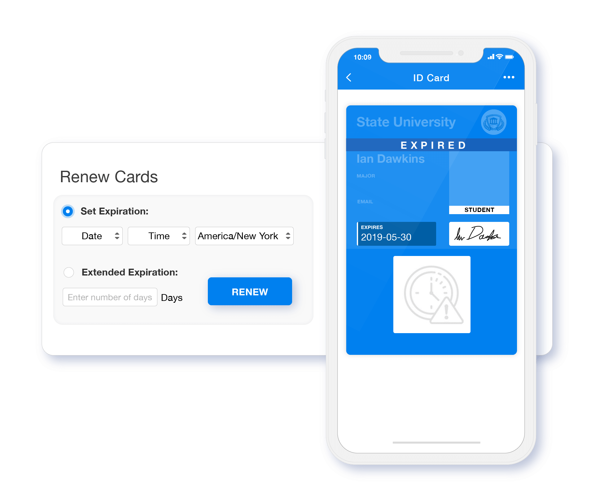 Renew Expired Digital ID Cards Renew expired digital ID cards