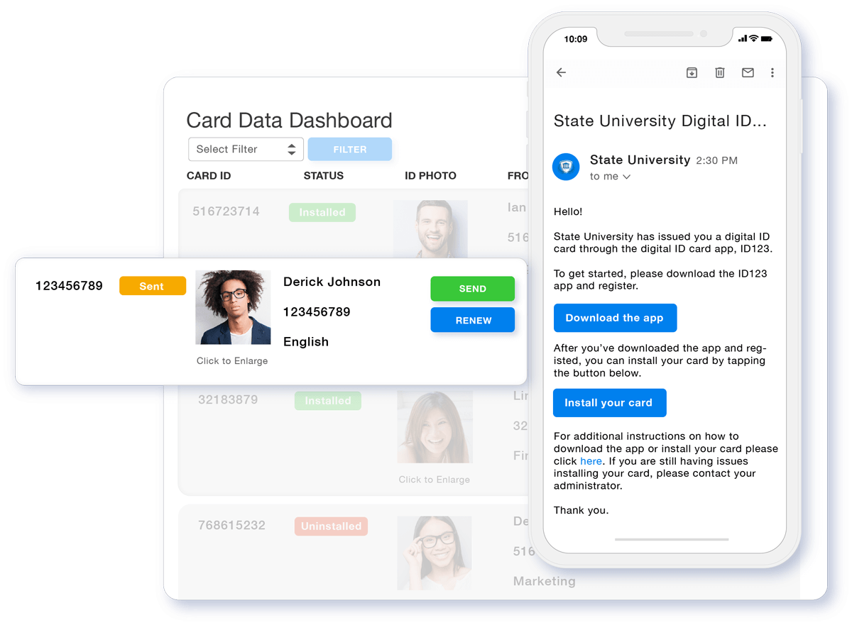 Send ID Cards via Email Easy to Download and install digital ID cards