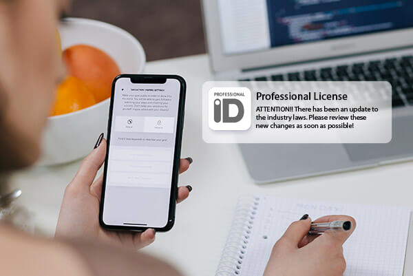 Pprofessional ID card notifications Professional ID Notifications