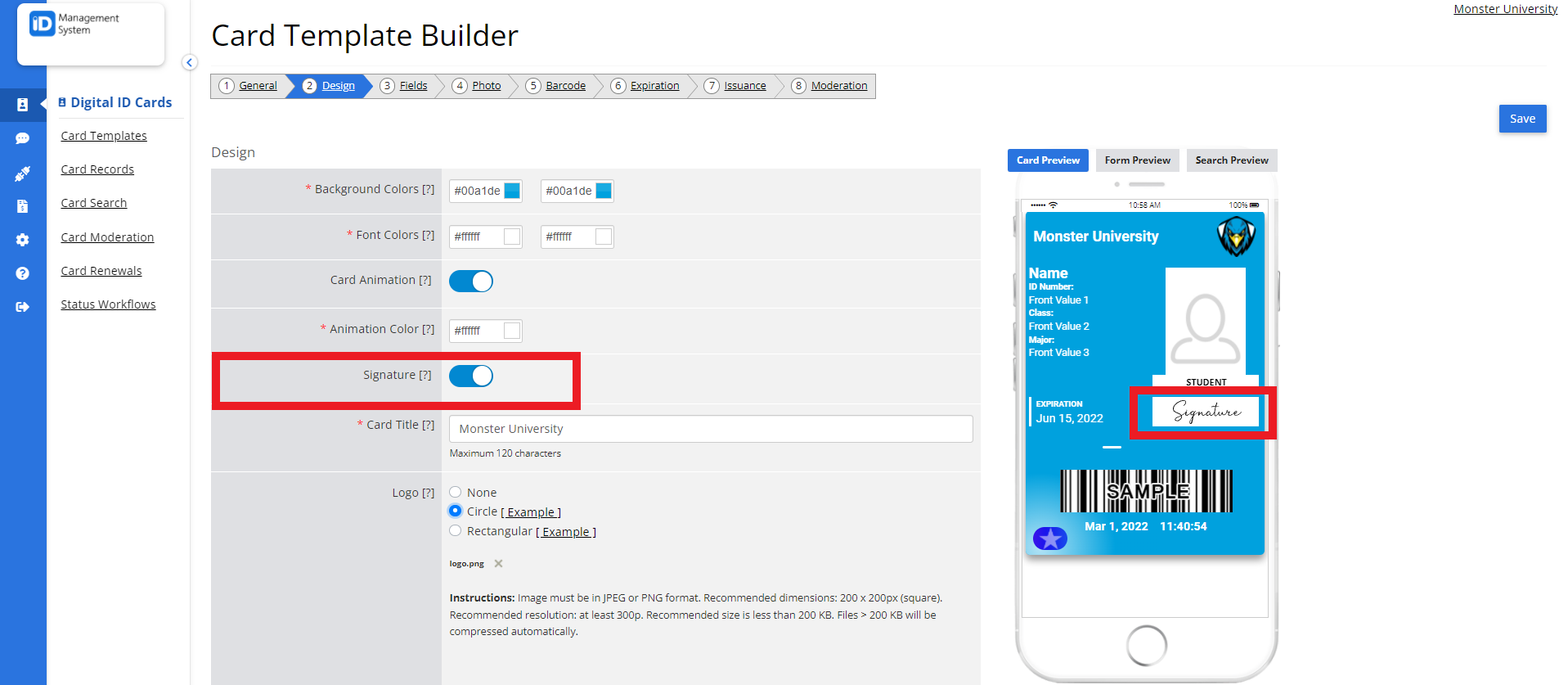 Customizing the Design of ID Cards - ID123 Knowledgebase
