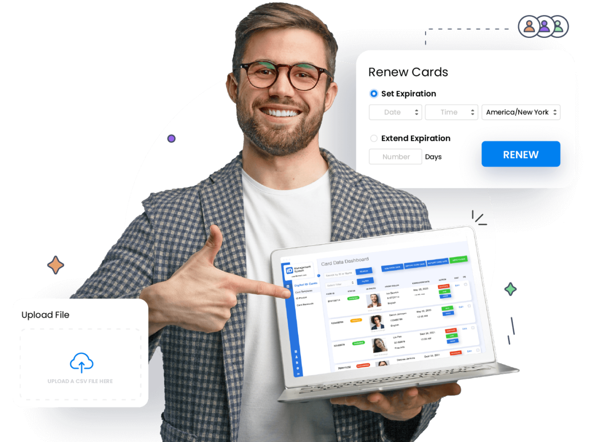 ID Management System for Digital ID Cards ID123