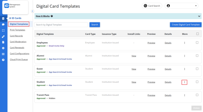 ID123 Knowledgebase | How to Duplicate a Digital ID Card Template