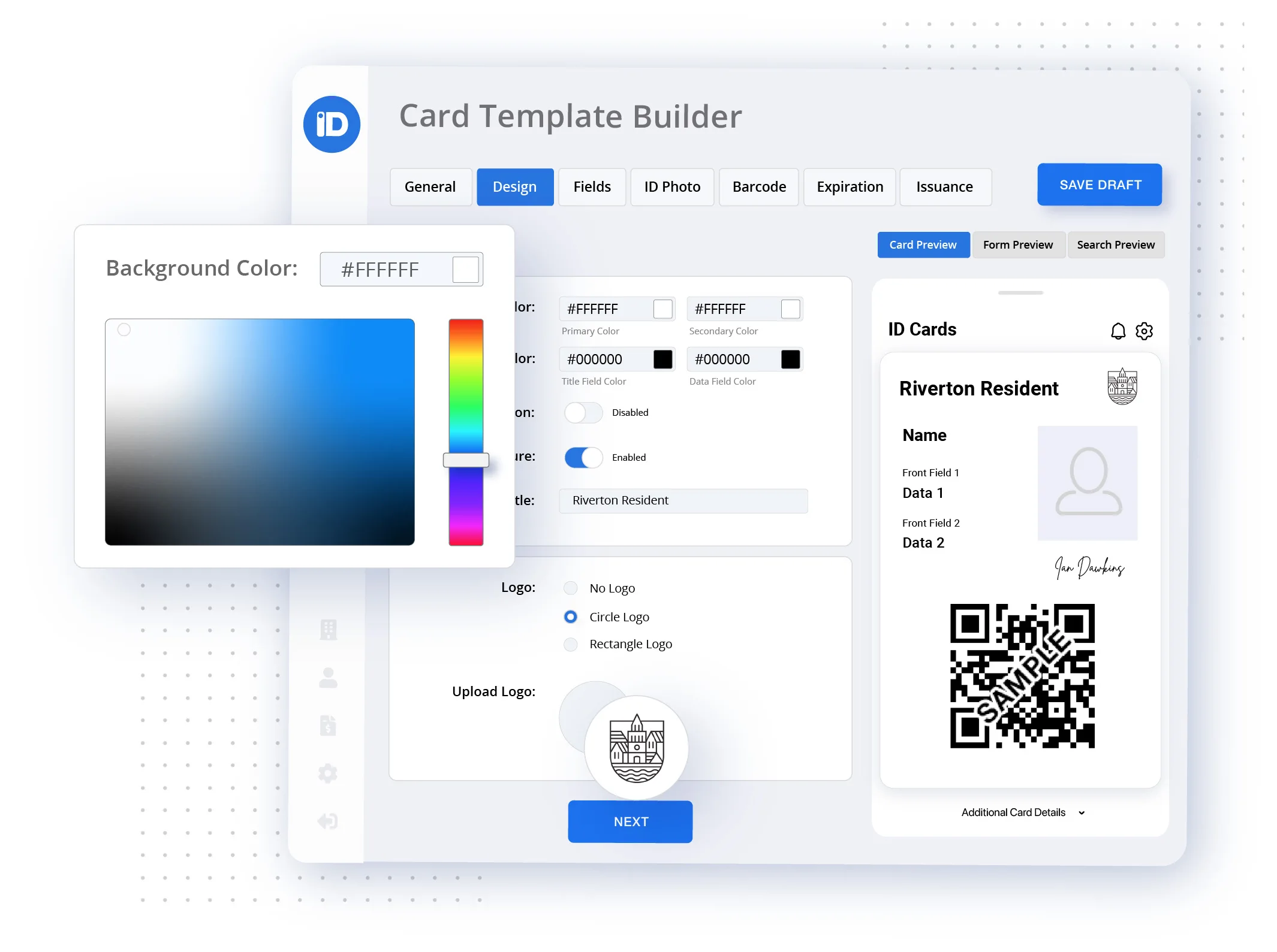 Design and Manage ID Cards Online Digital ID Card Management System