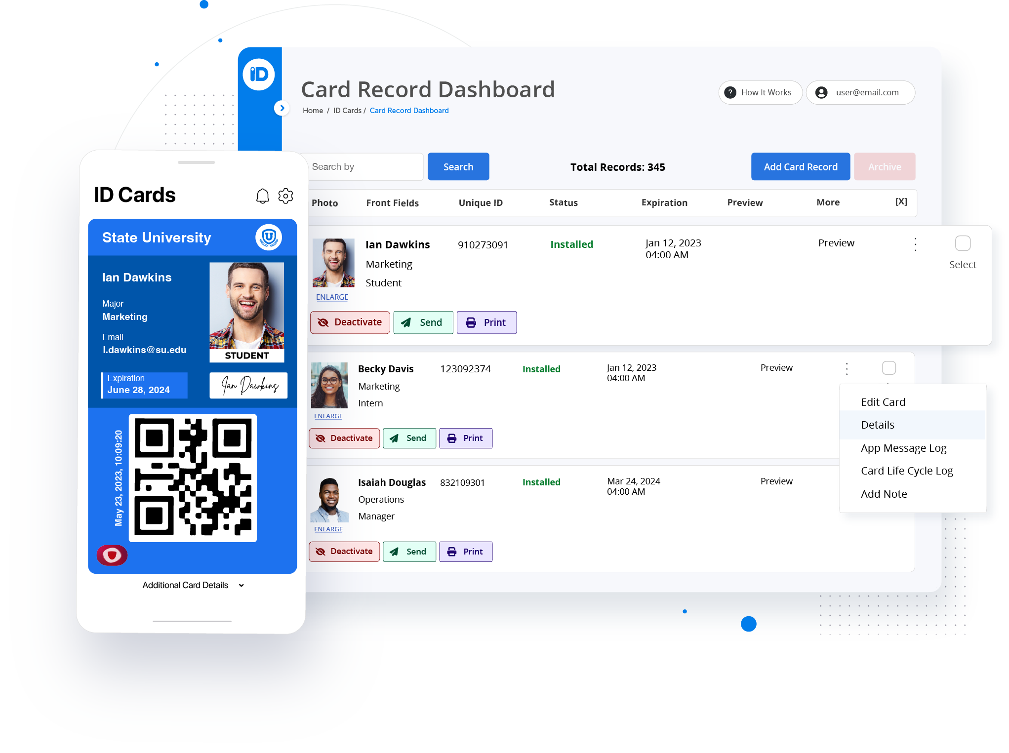 Digital ID Card App and ID Management System