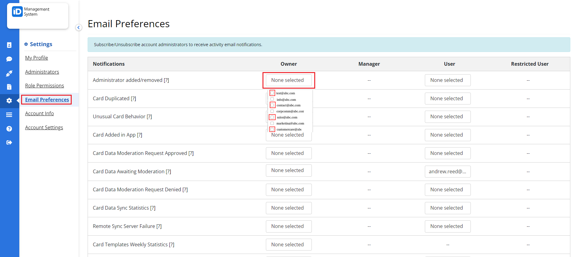 Save Email Preferences Save Email Preferences