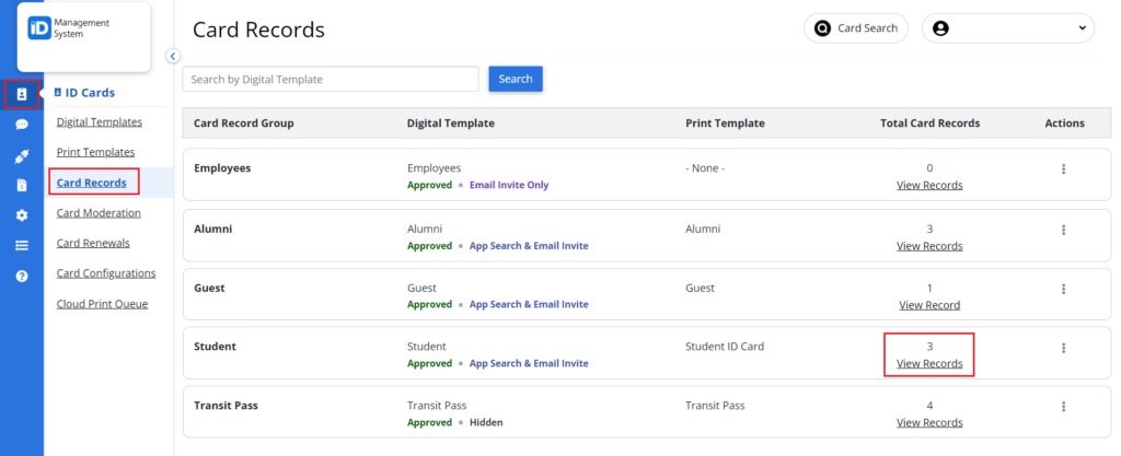 Sending Cards One by One via Email - ID123