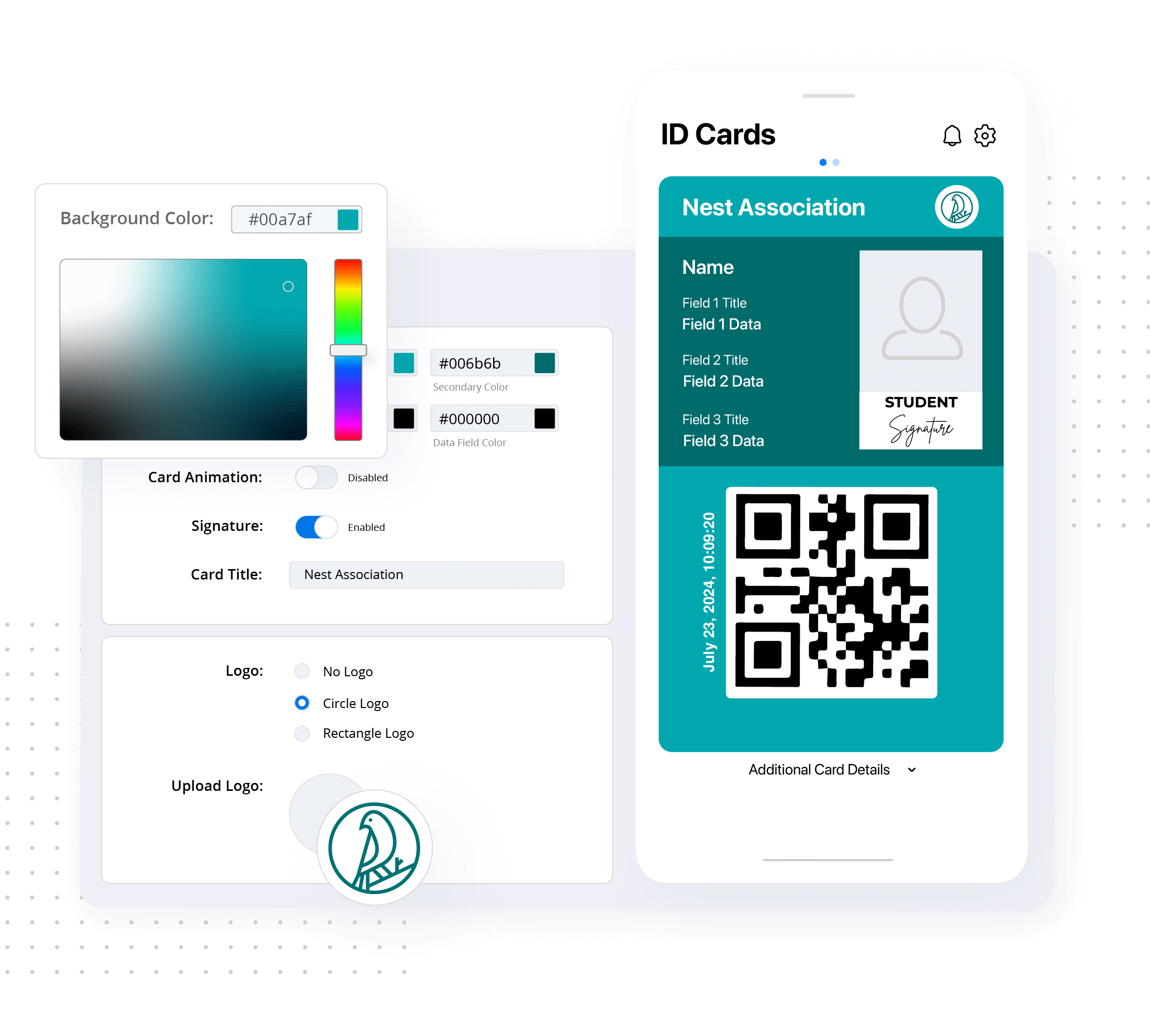 Design Digital Membership ID Cards Digital ID Card Management System