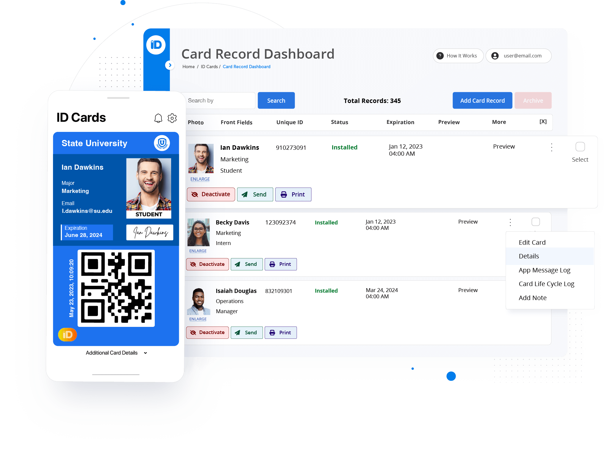 Digital ID Card App and ID Management System