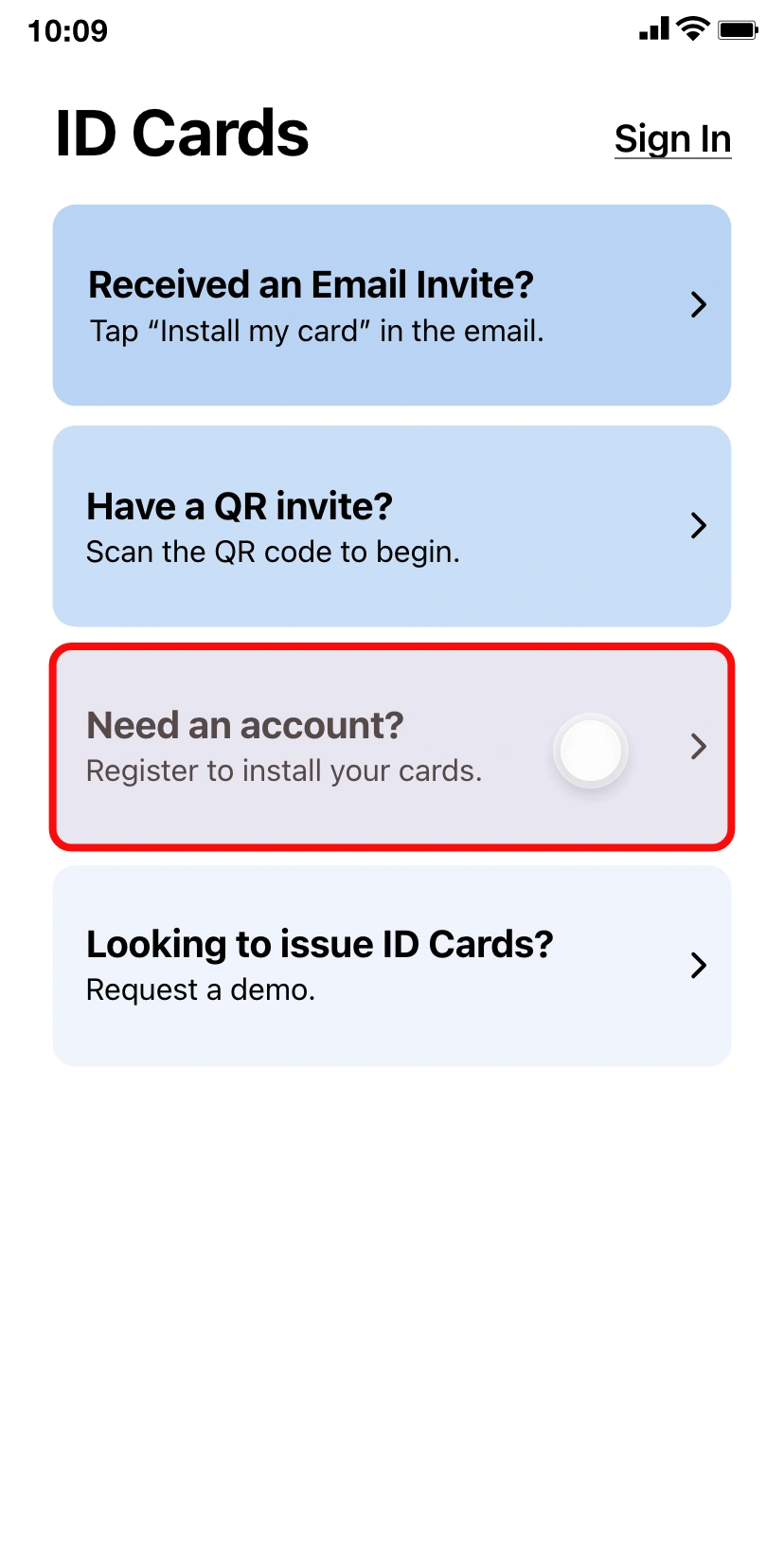 Register An Account