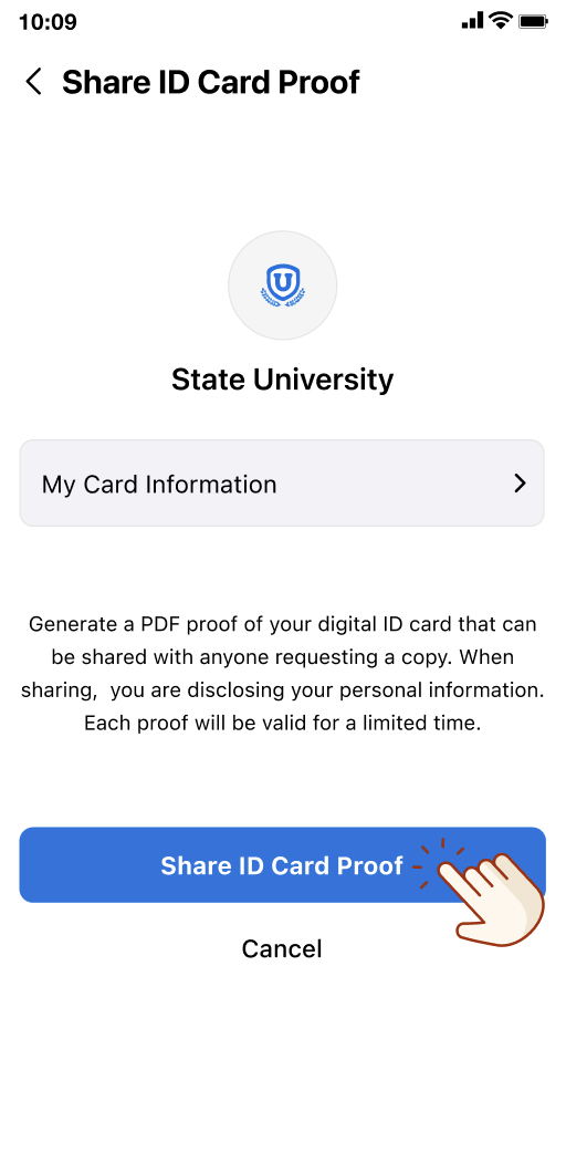 Share ID Card Proof