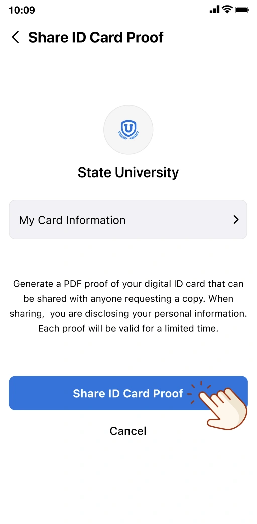 Share ID Card Proof