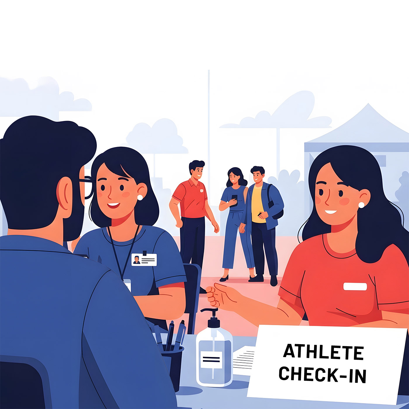 Digital IDs for Athlete Check-in ID123 and Entrust Logos